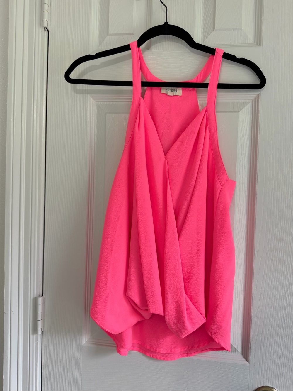 Umgee hot pink bubble front tank top barbiecore dopamine dressing boutique M